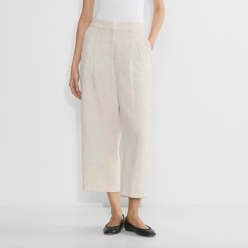 The Effortless Pant™ Cropped, Natural Ecru, size 0
